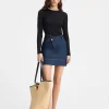 De de-Nîmes denim mini rok