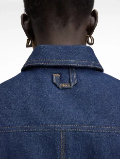 De de-N&icirc;mes denim top