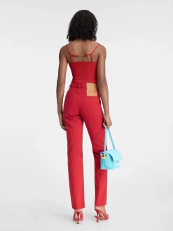 De de-Nîmes rechte denim broek