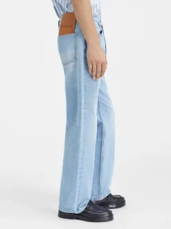 De de-N&icirc;mes rechte denim broek