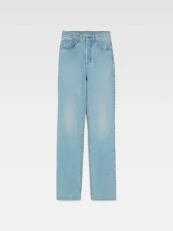 De de-N&icirc;mes rechte denim broek