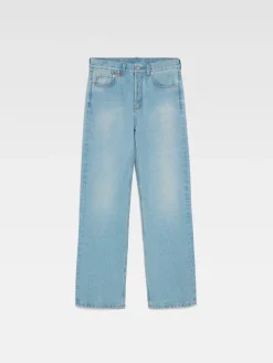 De de-N&icirc;mes rechte denim broek