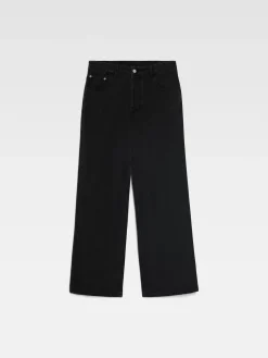 De de-N&icirc;mes wijde denim broek