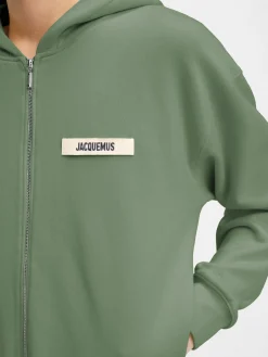 De Gros Grain hoodie met rits