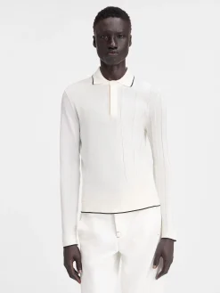De Tricot polo met lange mouwen
