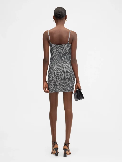 De Zebra gebreide mini jurk