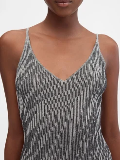 De Zebra gebreide mini jurk