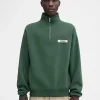 The Gros Grain zipped-rollneck sweatshirt