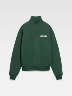 The Gros Grain zipped-rollneck sweatshirt
